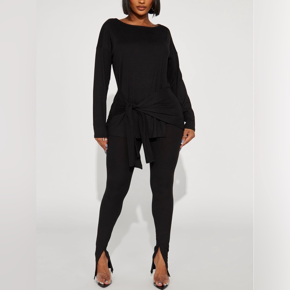 Fashion Nova Black Lounge set